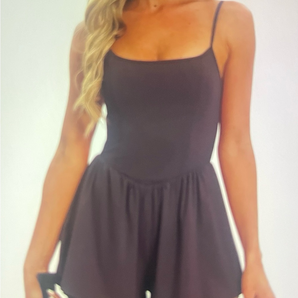 Black Spaghetti Strap Romper